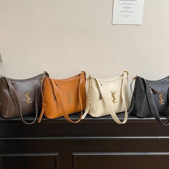 Niche Design Casual Retro Women's Bags, Simple Texture Personalized Handbags, New Women's Diagonal Straddle Bags
