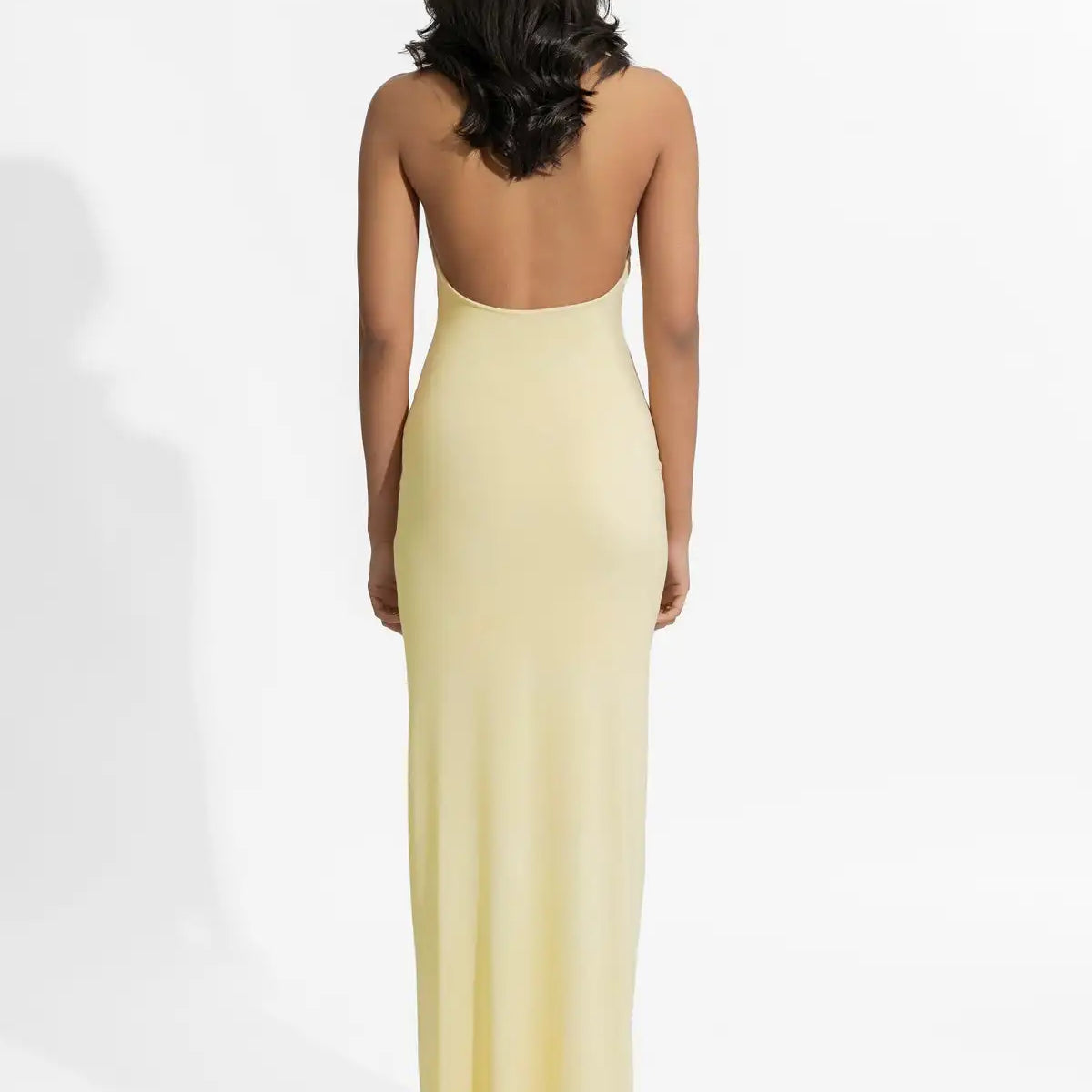 Arrival Celebrity Fashion Birthday Party Cocktail Dress Women Sexy Halter Backless Florals Bodycon Long Outfit Wholesale