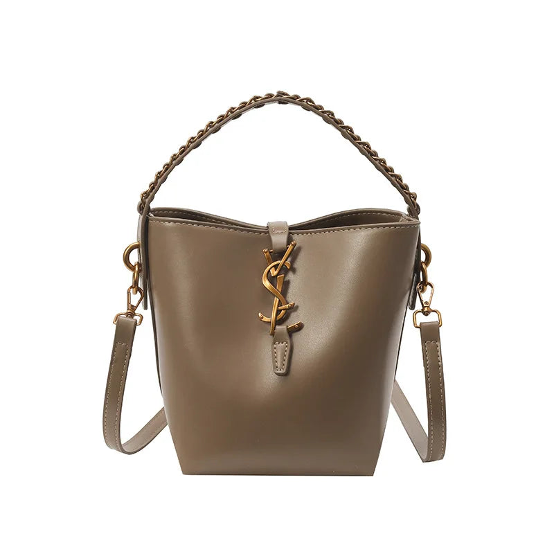 Affordable Luxury Bucket Bag 2025, Designer Women's Tote with Top Handle, Exclusive Crossbody & Shoulder Bag for Work and Casual