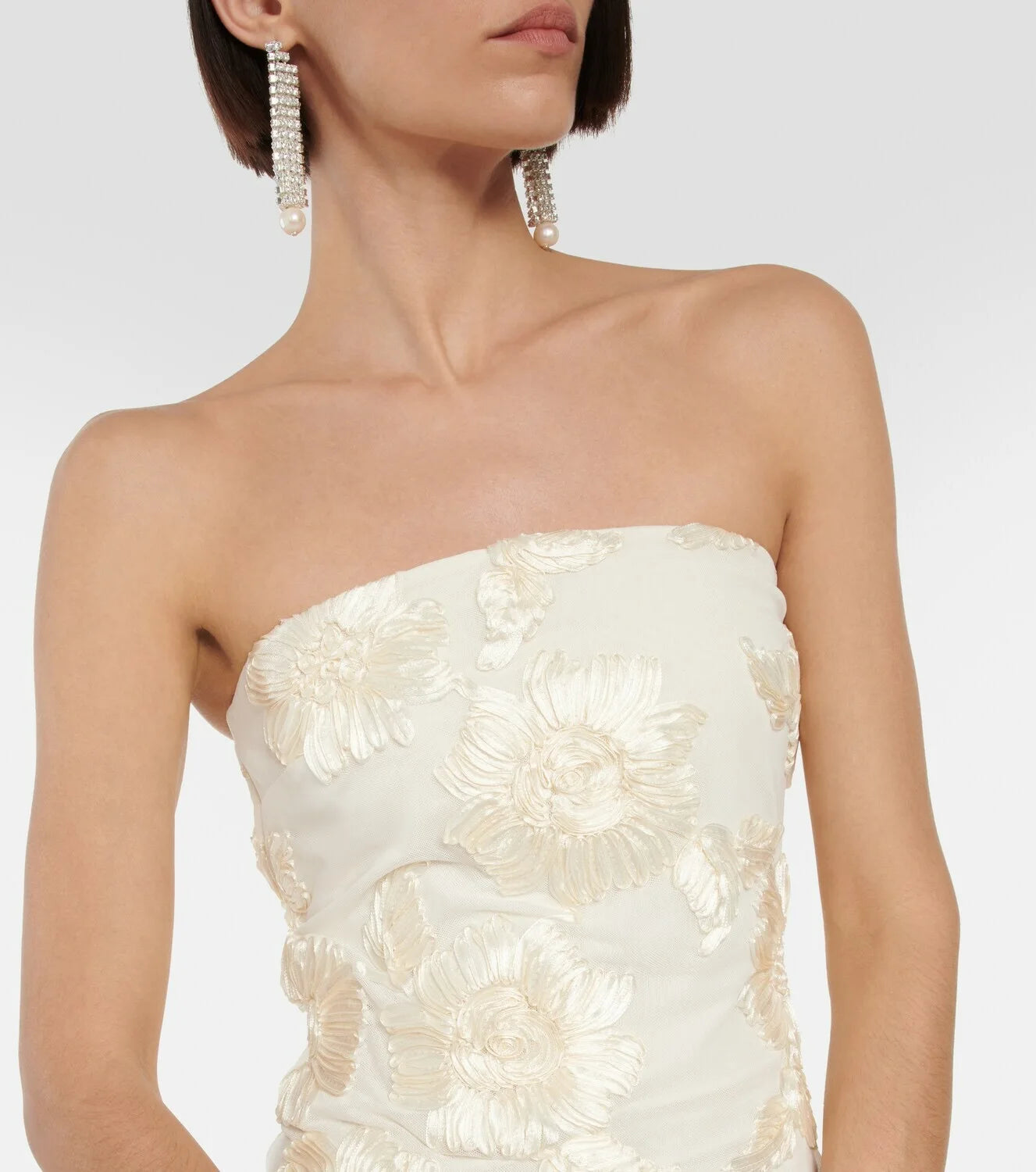 White Moth Orchids One Shoulder Yellow Green Ankle Length Bandage Dress Celebrity Party Evening Dress Woman Voaction Outfit