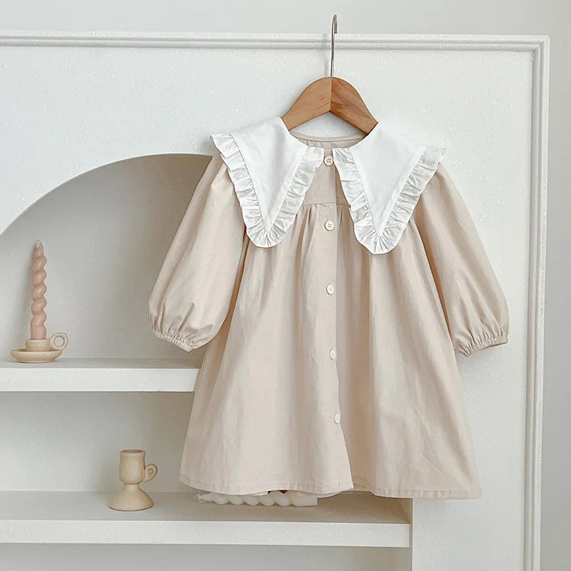 Baby Girls Clothes Autumn Toddler Baby Rompers Princess Dress Red Long Sleeves Girls Dress Christmas Sister Clothing A6062-dress