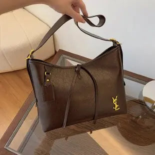 2025 Genuine Leather Tote Bag, Vintage Inspired Shoulder Bag for Women, Unique Retro Purse, Luxe & Timeless