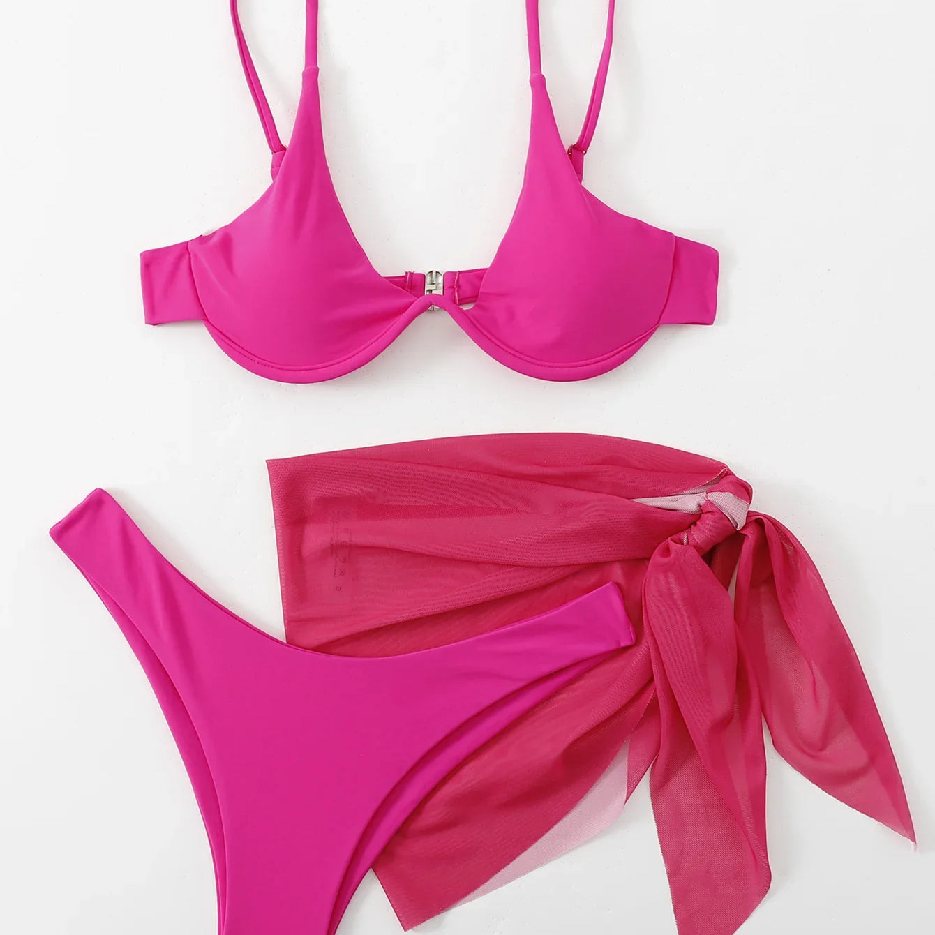 Sexy Bikinis Female Swimsuits Women's Three-Piece Swimwear Beach Swim Wear Bathing Suits Brazilian Bikini Set Pool Bather A23042407K