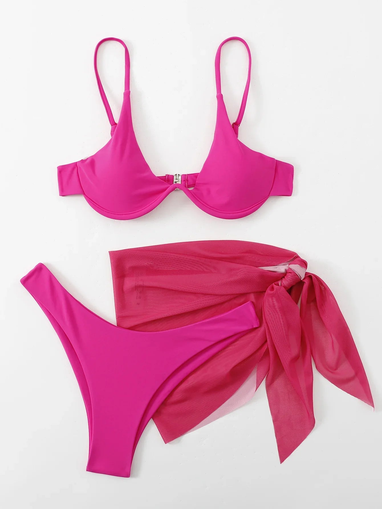 Sexy Bikinis Female Swimsuits Women's Three-Piece Swimwear Beach Swim Wear Bathing Suits Brazilian Bikini Set Pool Bather A23042407K