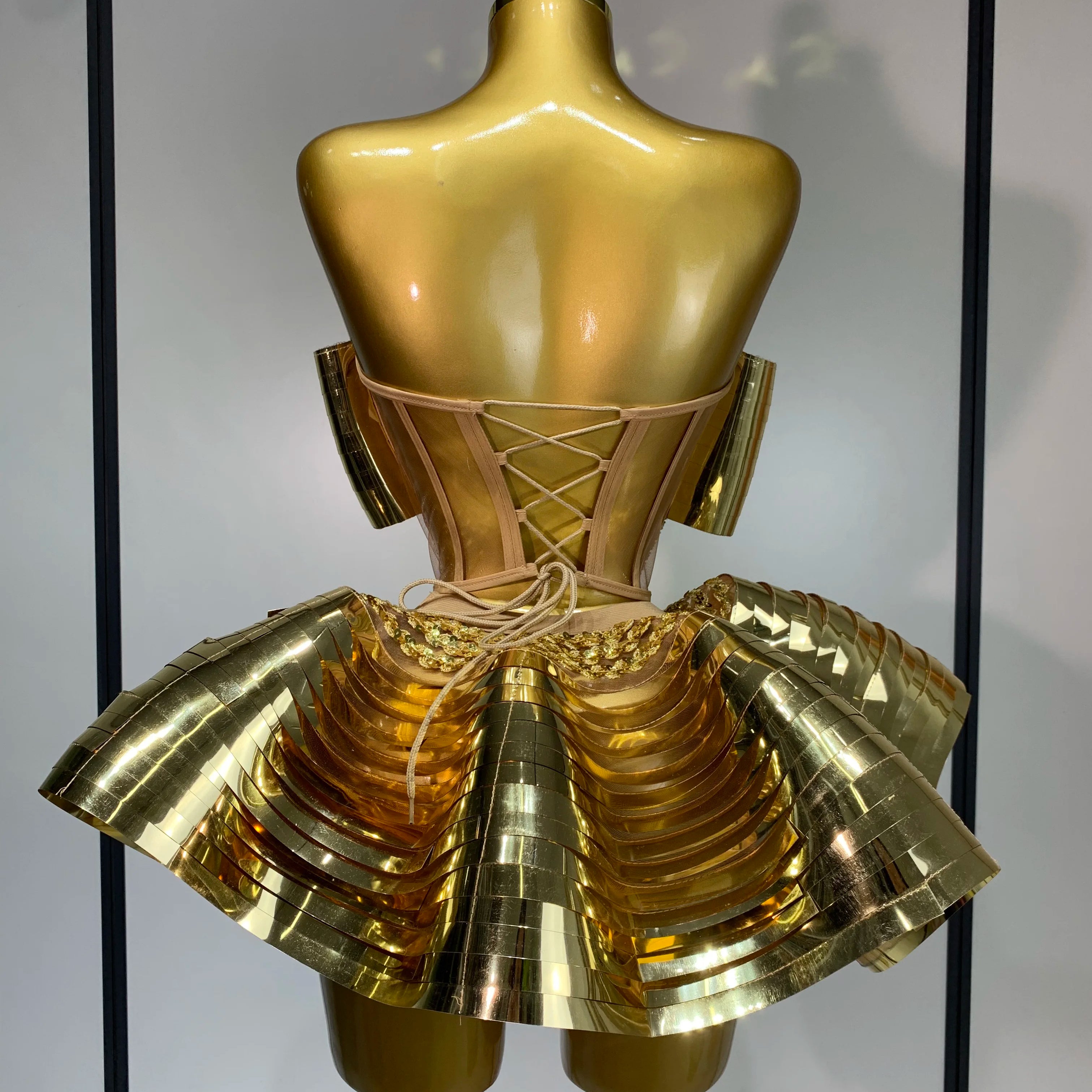 Women Stage Performance Costume Two Piece Set Silver Sequins Rhinestone Fancy Outfit Sexy Backless Shiny Birthday Party Dresses