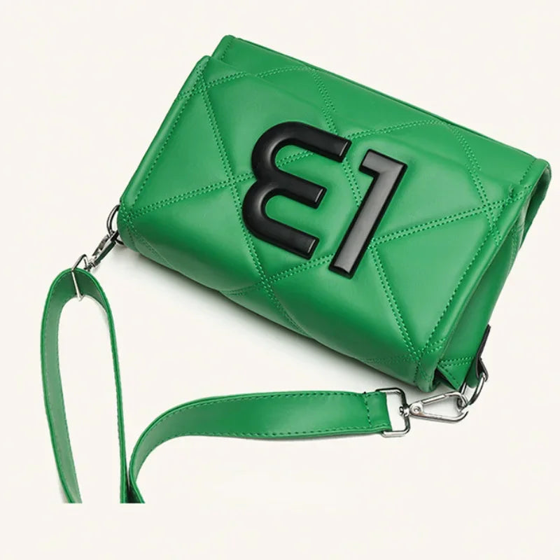 Ladies' Casual Bag Retro Lapel Messenger Wallet Luxurious Designer Handbag Checkered Envelope Shoulder Bag.