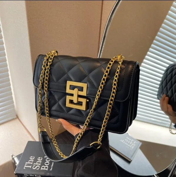 Women's Stylish Versatile Quilted Chain Bag - Unique Design Trendy Small Square Crossbody