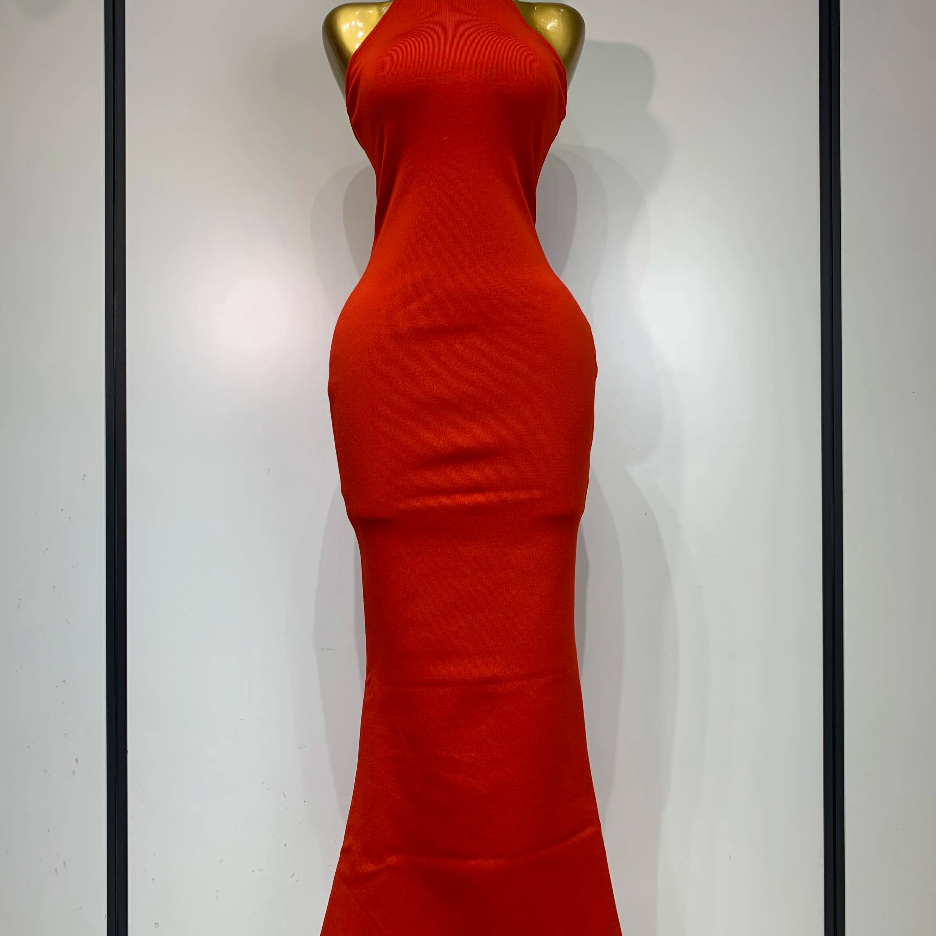 Luxury Birthday Bandage Dress Women 2025 Elegant Red Halter Backless Celebrity Evening Party Wedding Gowns Club Gala Dresses