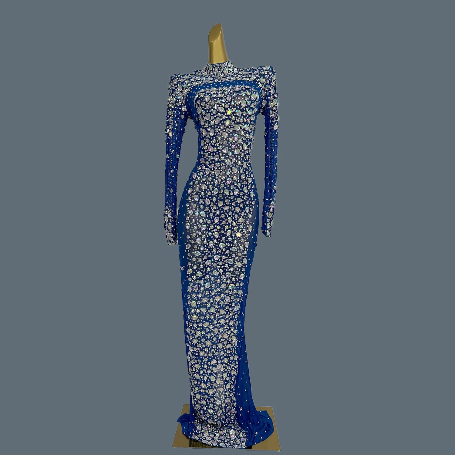 Luxury Ladies' Evening Dress for Birthday Party Formal Occasion High-end Dinner Party Gowns High-quality Mesh Sexy Dress Cuixing