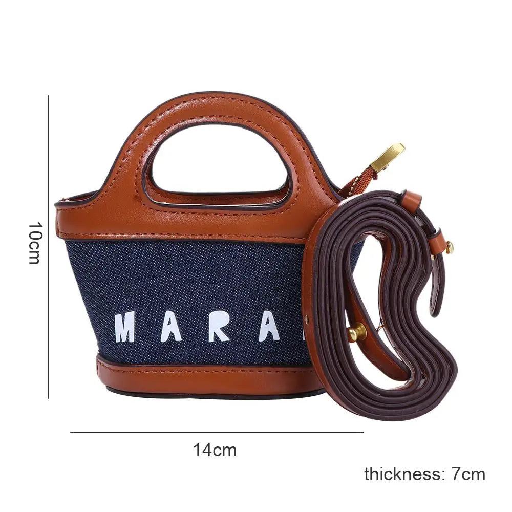 Women Crossbody Bags Fashion Catwalk Style Korean Mini Color Contrast Children's Handbags Coin Purse