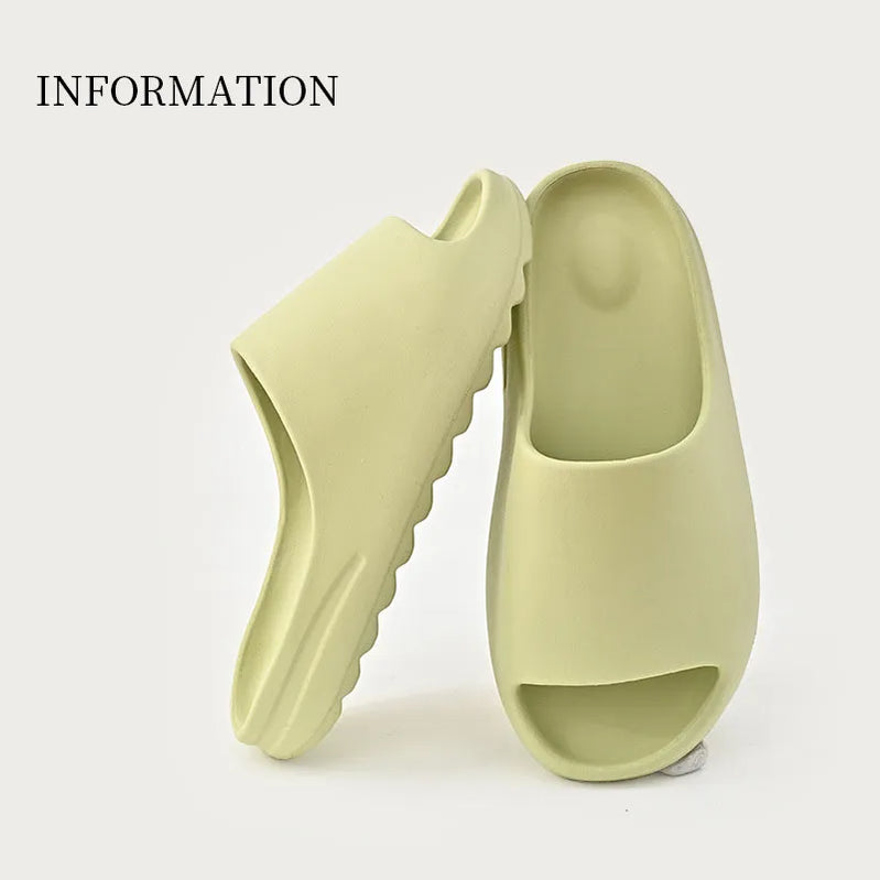 EVA Soft Thick Soled Slippers Women's Summer Fashion Wear Slippers Home Home Sandals Men's Beach Shoes