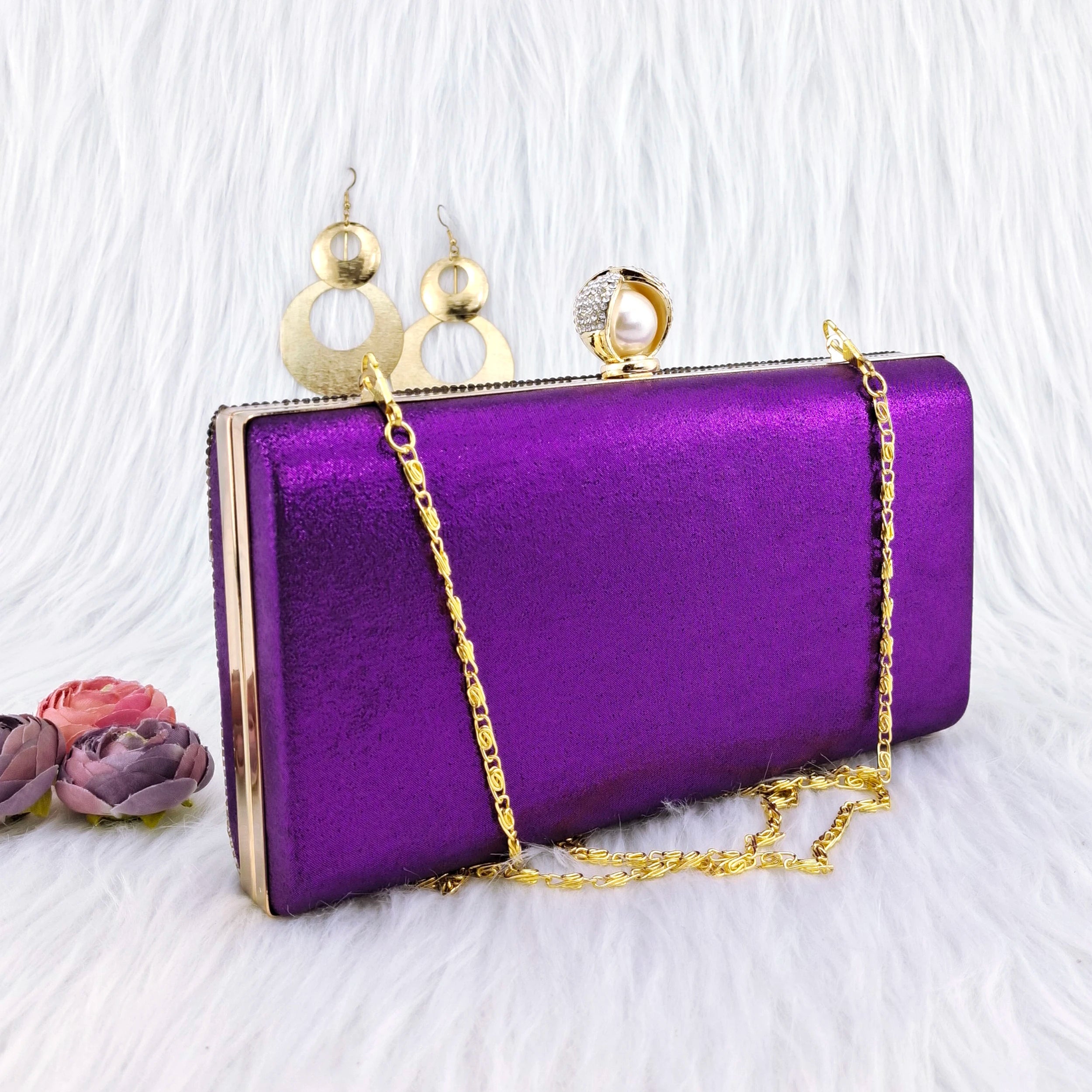 Fashion Mobile Phone Handbag Evening Party Bag Rhinestone Decoration Banquet Bag