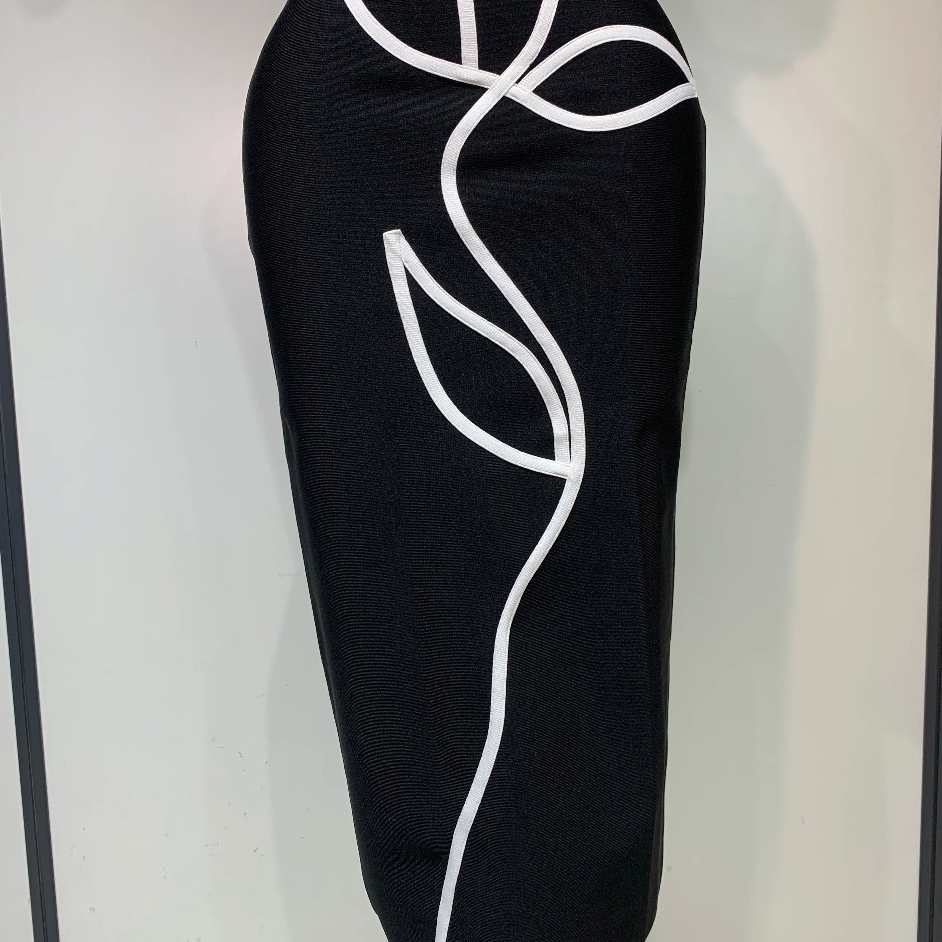 Women Sexy Off Shoulder Backless Bandage Dress Celebrity Elegant Flowers Evening Party Luxury Bithday Outfit Fashion Show Gowns