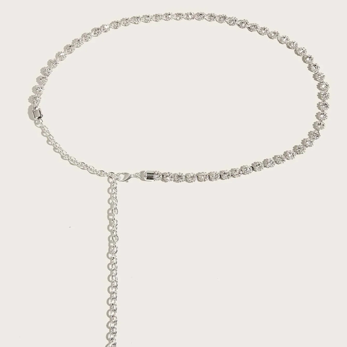 1pc Women Rhinestone Decor Luxury Belt, For Dress Decoration