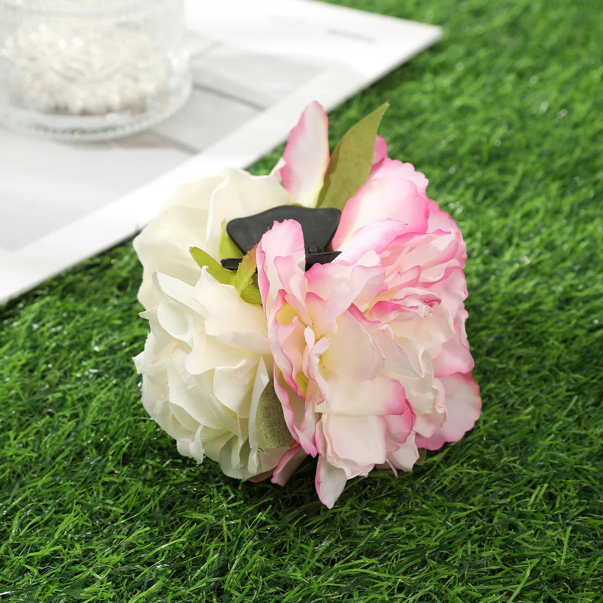 Haimeikang Large Size Flower Hair Clip Claws Hair Crab For Thick Hair Barrettes Hairpins Women Summer Fashion Hair Accessories 4892c-10cm