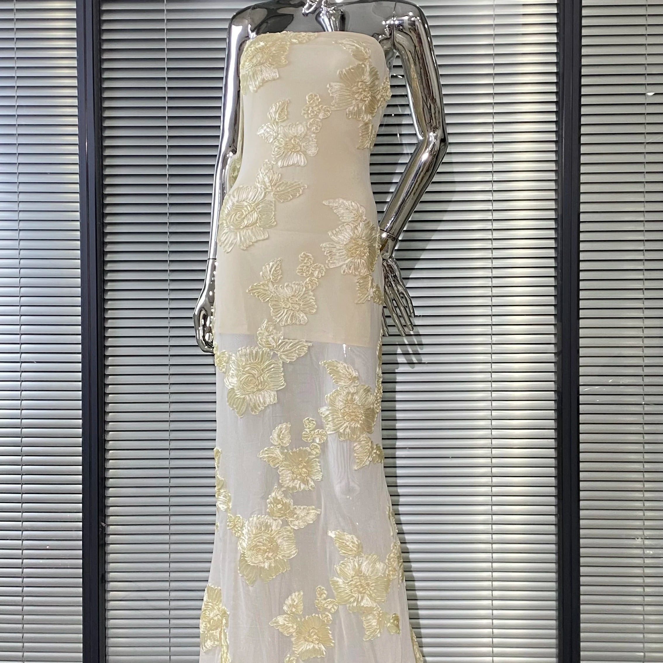 Top Quality Women Sexy Strapless Embroidery Floor-length Maxi Dress Celebrate Evening Party Prom Cocktail Outfit Wholesale