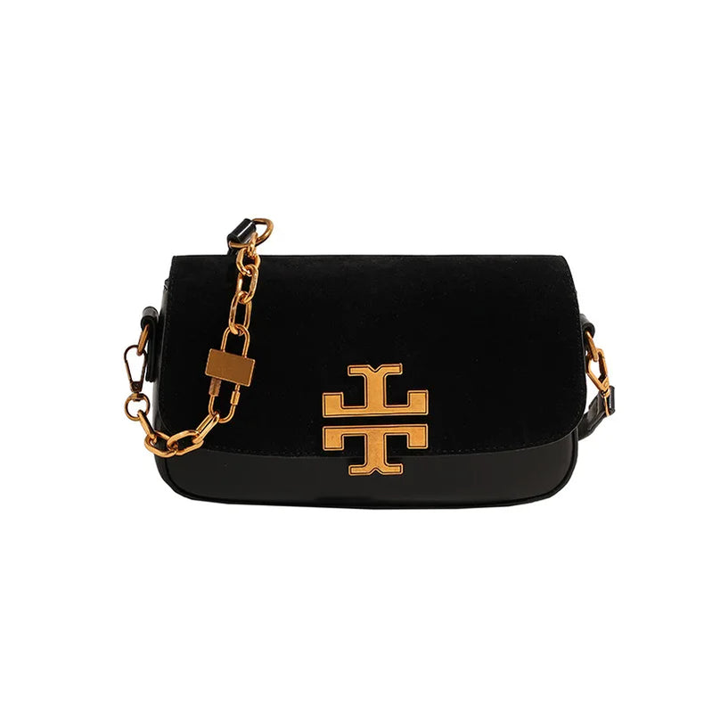 2026 Trendy Paris Diagonal Span Women's Bag Fashionable Versatile Chain Luxury Shoulder Bag Underarm Portable Small Square Bag