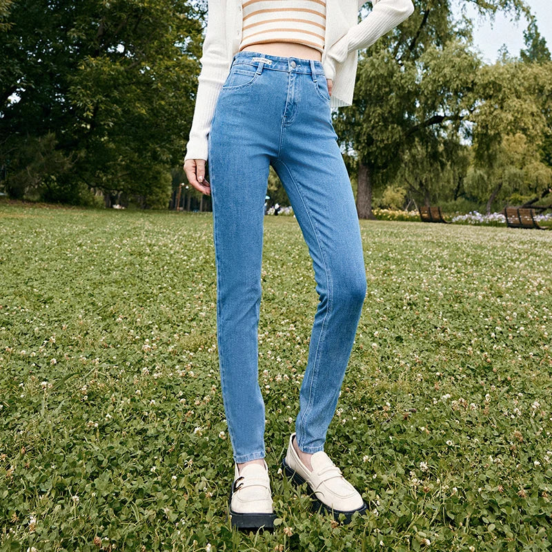 Jeans Women Stretch Slim Pints Slimming Autumn New Versatile Cropped Pants