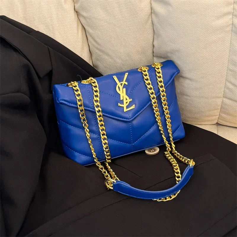 New women's chain shoulder bag, fashionable portable wallet, women's crossbody bag, casual travel handbag