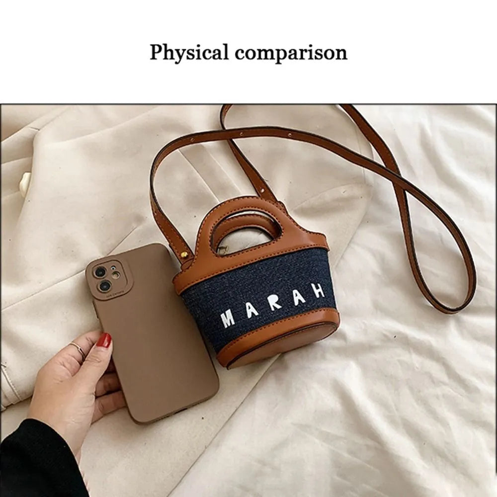 Women Crossbody Bags Fashion Catwalk Style Korean Mini Color Contrast Children's Handbags Coin Purse