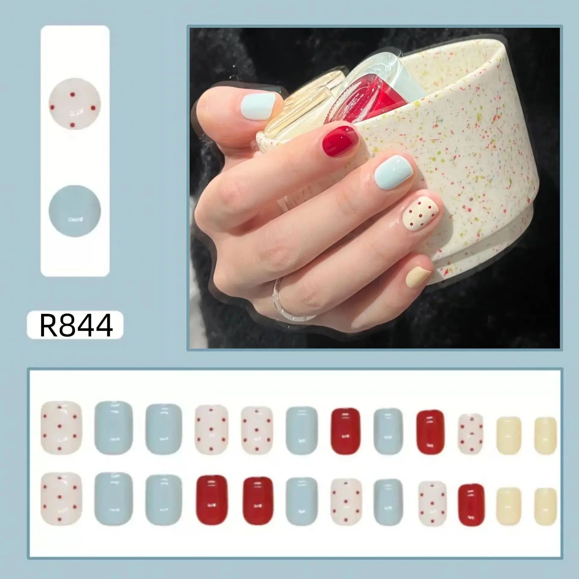 24Pcs/set French Gold Border Nail Elegant&Trendy Wearable Nails for Women Girl New Edition Removable Nail