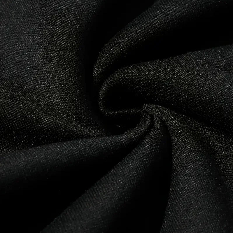 Women's Christmas printed loose top sweater long sleeved autumn and winter black