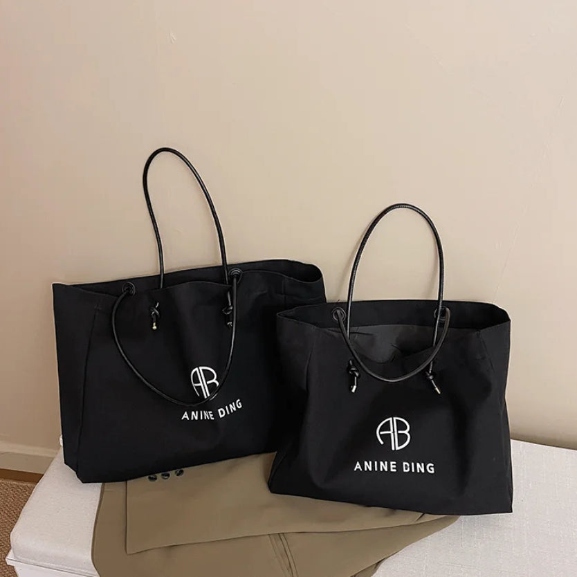 Summer Brand Designer Linen Solid Large Capacity Shoulder Tote Bag Letter Printed Casual Beach Bag For Women сумка женская