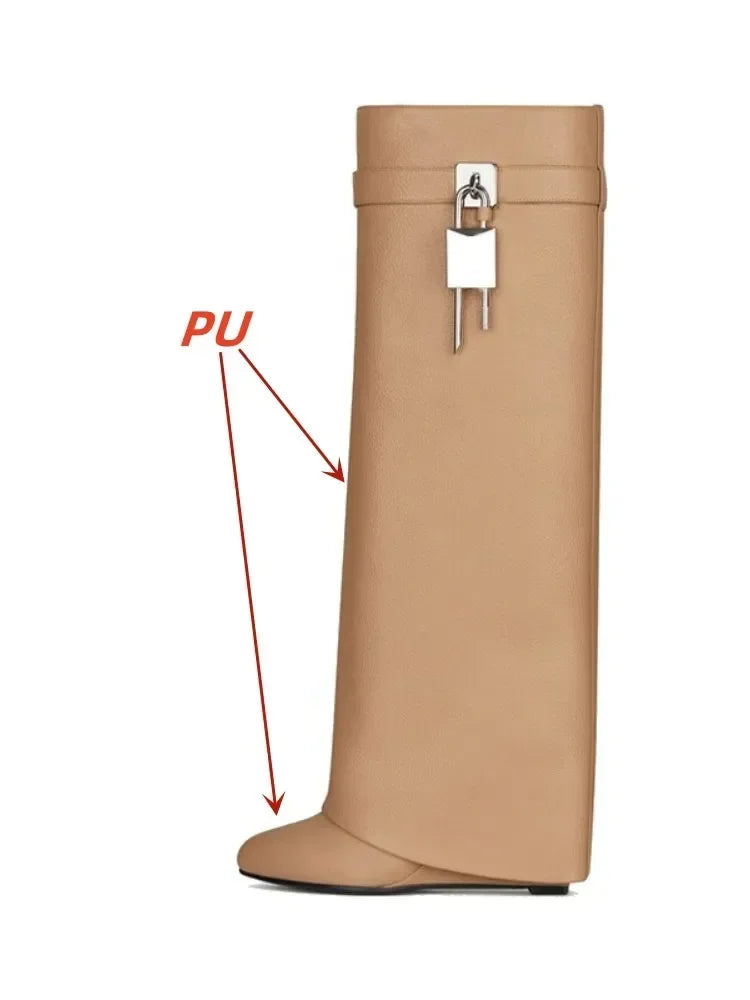 European and American Metal Lock Fasteners for High Tube Skirts, Boot Slopes, Leg Sleeves, Knee Length Boots, Platform Boots