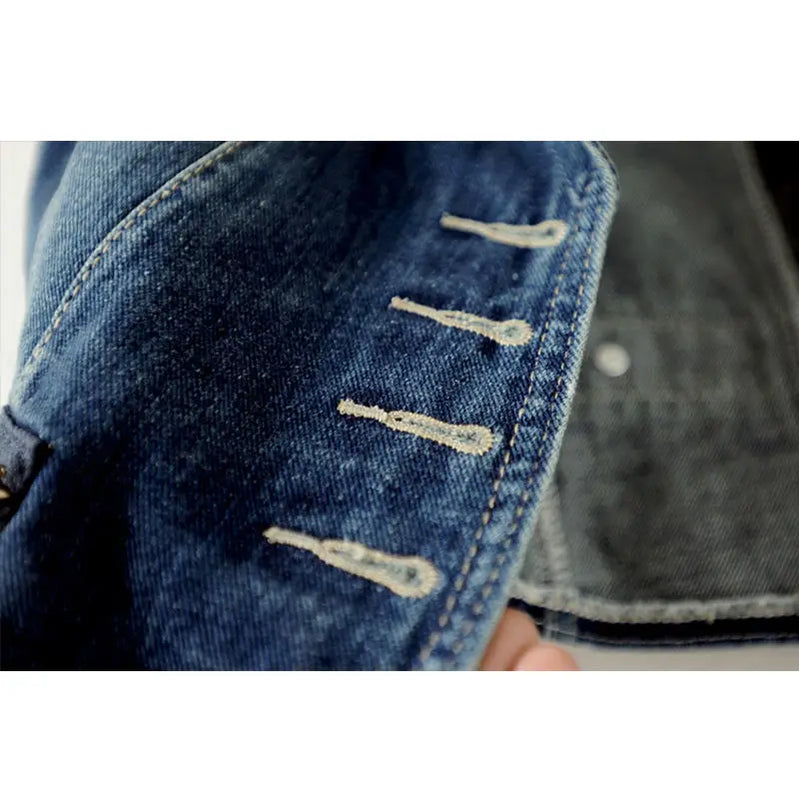 PTKPCC Casual Female Tops Women Denim Vest Jacket Spring Autumn Clothes Sleeveless Short Jeans Waistcoats Single-Breasted 5XL