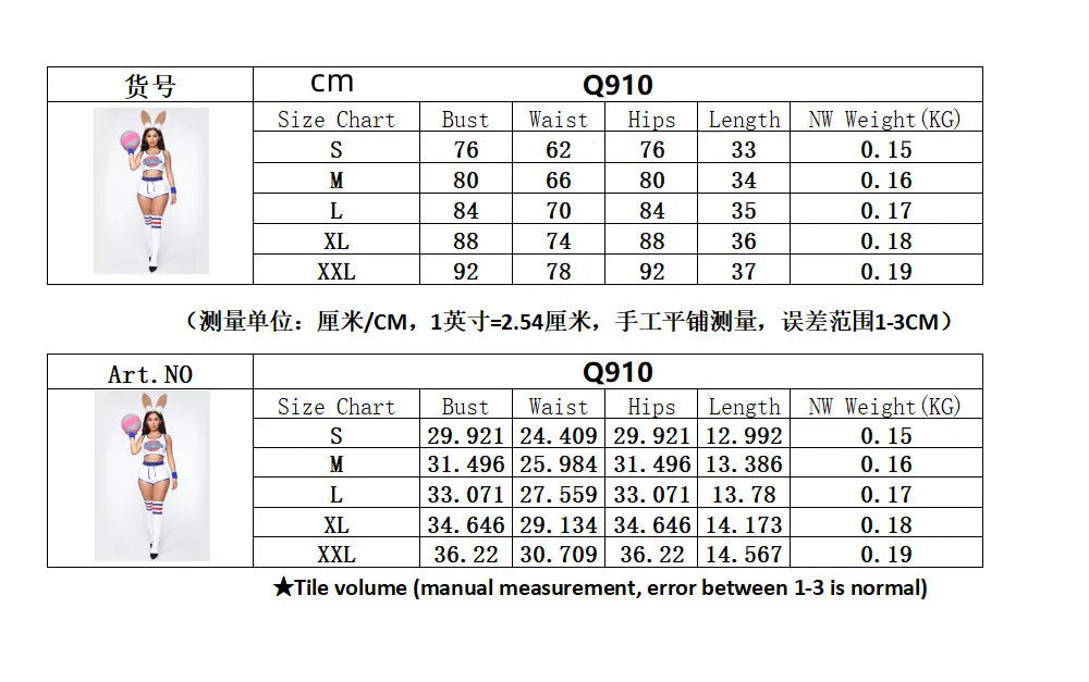 Space Lola Bunny Rabbit Cosplay Costume Rabbit Bunny Jam Costumes Women Girls Halloween Party Clothes Tops Shorts Outfit Set