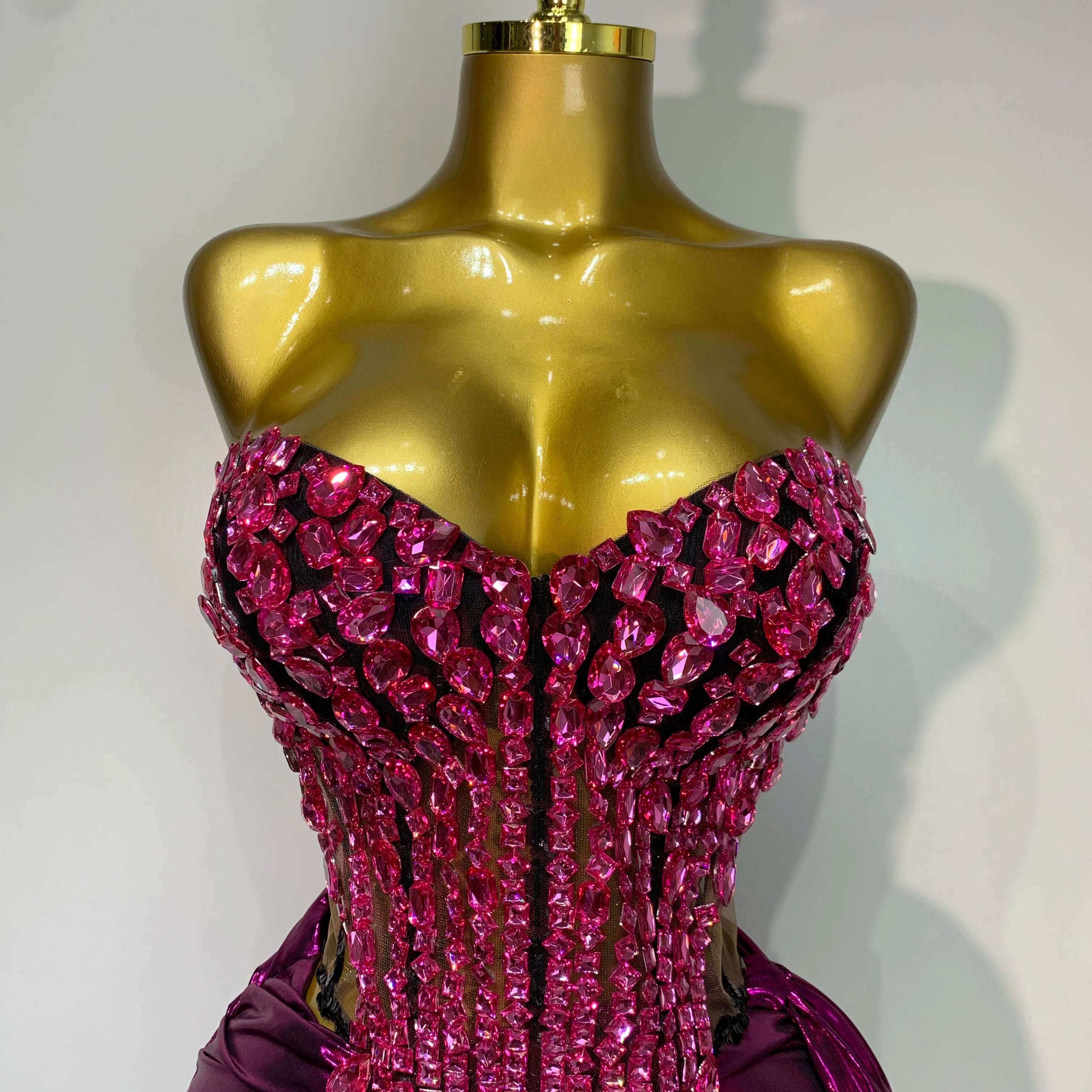 Luxury Birthday Party Celebration Dress Singer Dancer Stage Perform Clothing Drag Queen Costume Evening Party Nightclub Outfit