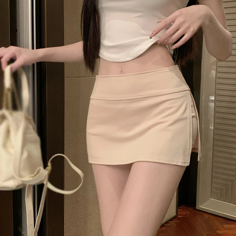 Summer Women's Bodycon Skirt Summer Korean Version Solid Colour Sexy Skirt