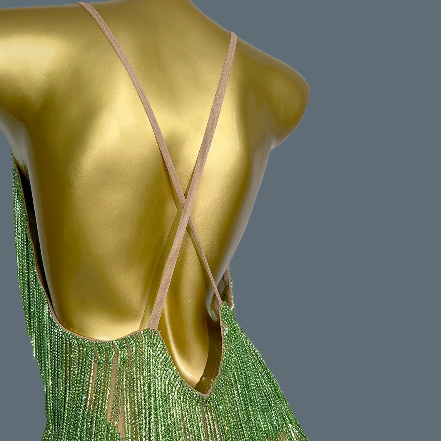 Swing Rhinestone Tassel Sexy Mini Dress for Women Club Dance Show Latino Dance Dress Birthday Party Luxury Chic Dresses Tiaoyuan