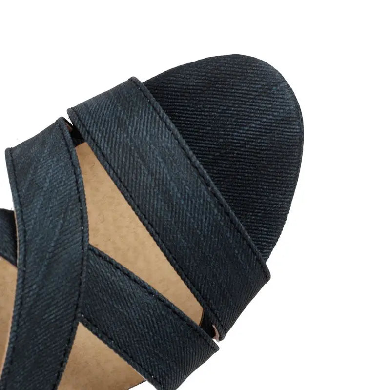 SIMLOVEYO Summer Female Sandals Open Toe Shoes Buckle Strap Stiletto Platform 46 47 48 Sexy Dating Shoes