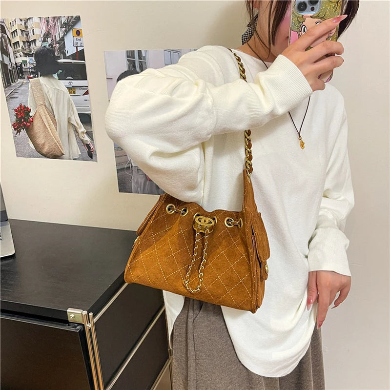 Luxury Brand Women Classic Crossbody Bag Elegant Leather Tote High End Shoulder Bag Vintage Designer