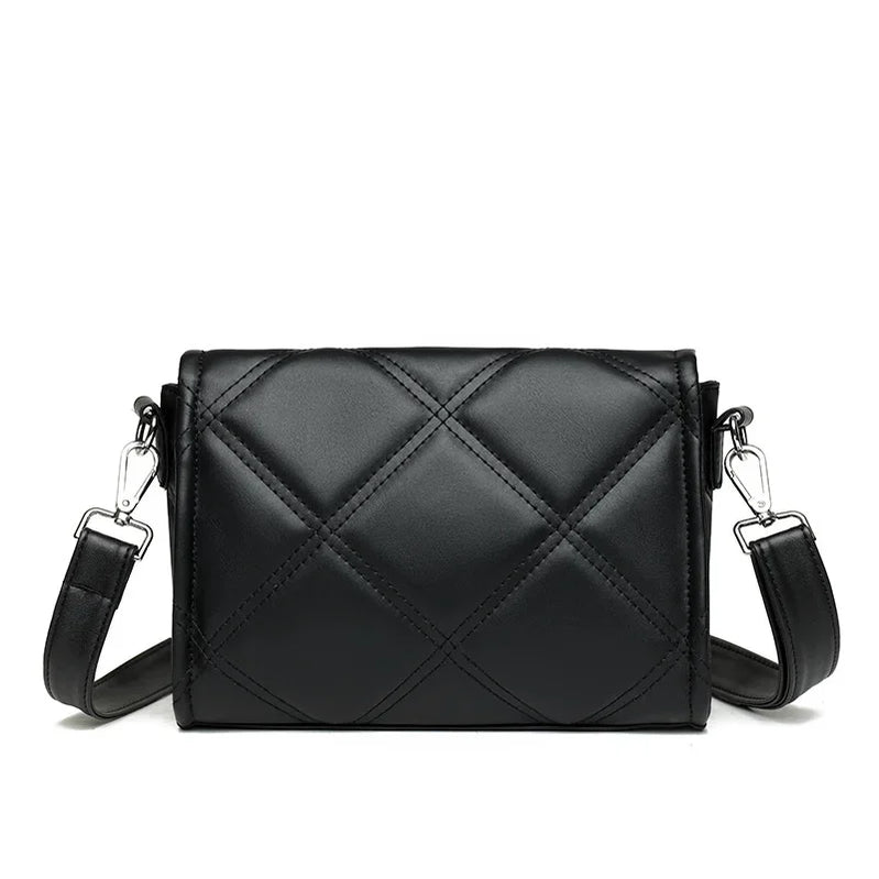 Ladies' Casual Bag Retro Lapel Messenger Wallet Luxurious Designer Handbag Checkered Envelope Shoulder Bag.