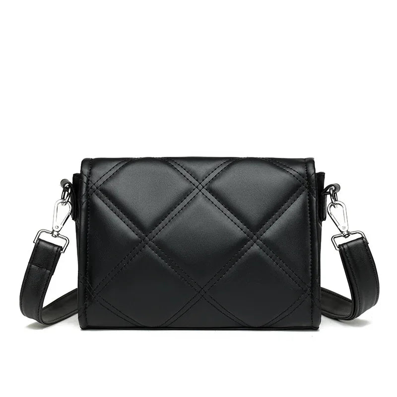 Ladies' Casual Bag Retro Lapel Messenger Wallet Luxurious Designer Handbag Checkered Envelope Shoulder Bag.