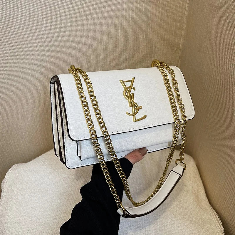 New Arrival Women's Luxury Chain Shoulder Bag High-End Texture Single Shoulder Crossbody Bag Versatile Armpit Purse for Ladies