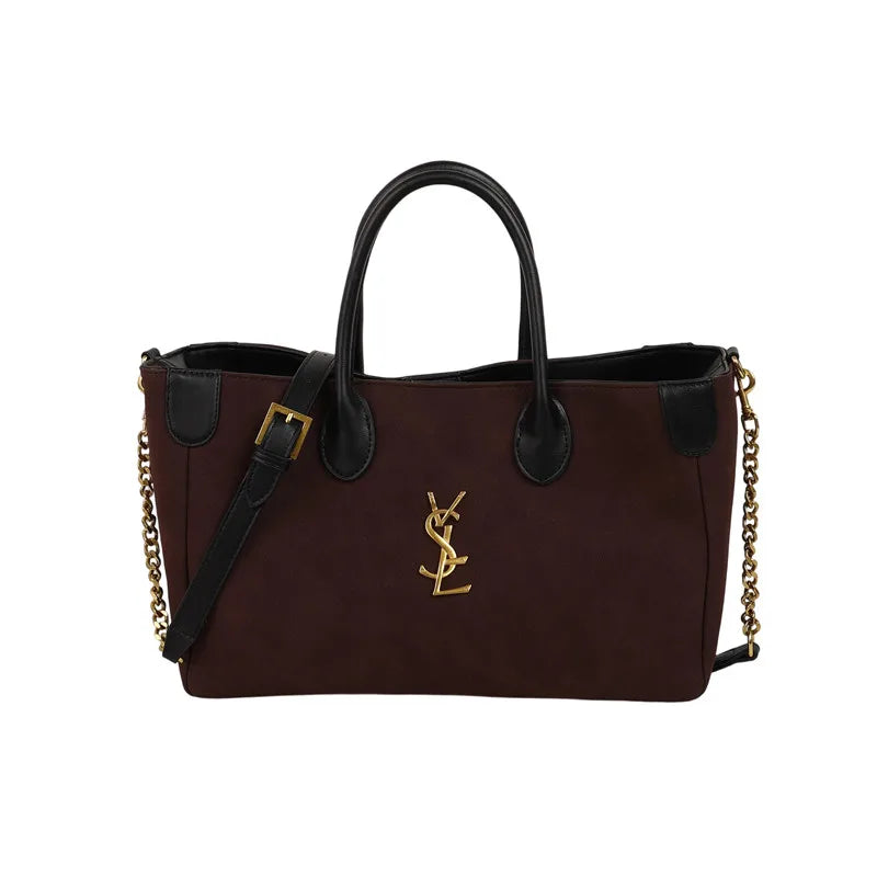 Vintage Style Women Luxury Crossbody Bag Luxury Leather Shoulder Tote High End Handbag Classic