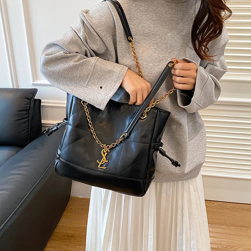 Luxury Exclusive Deluxe Women Tote Bag Vintage Leather Crossbody Bag High End Shoulder