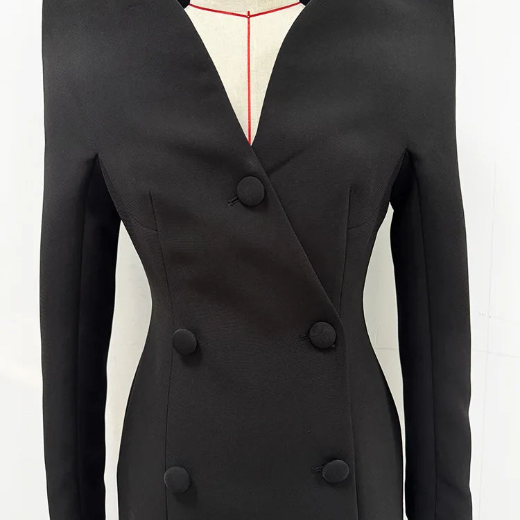 Vestido de festa feminino, preto, vermelho, manga longa, sexy, ombro de fora, colado, comprimento médio da panturrilha, celebridade, traje para tapete vermelho