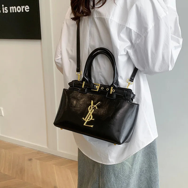 Premium Texture Handheld Women's Bag 2025 New Large-capacity Shoulder Bag Temperament Commuter Messenger Bag Versatile Tote Bag