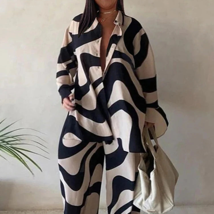 2 Piece Sets Outfits Loose T-shirt Long Pants Casual Elegant Woman Sets Female Fashion Suits Plus Size Dropshipping Wholesale