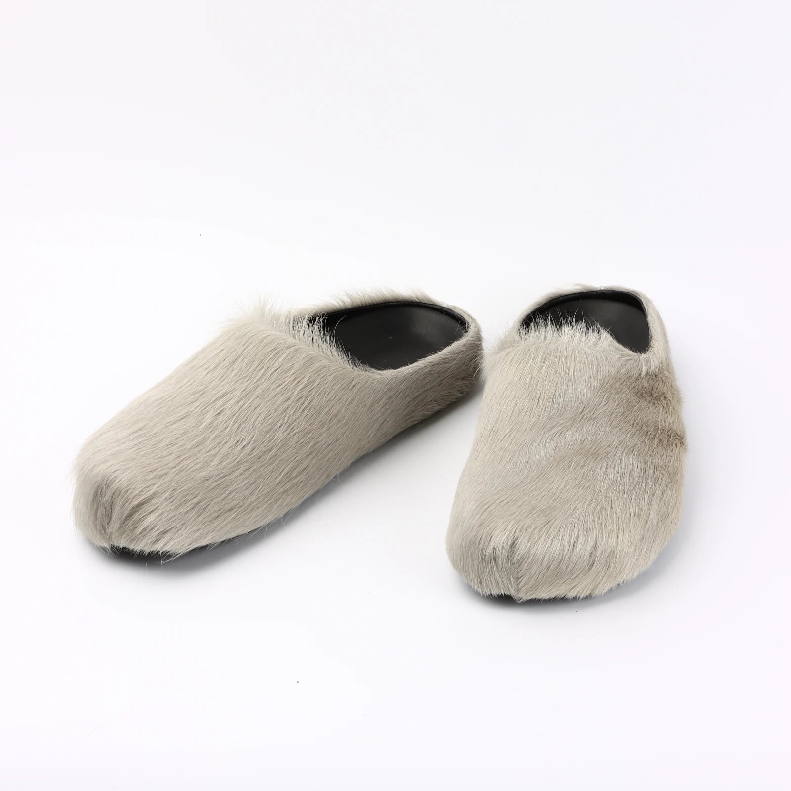 Designer Brand Handmade Rhinestone Flat Sandals Black Slippers Casual Vacation Loafers Shoes Women's Wedding Dress Shoes gray