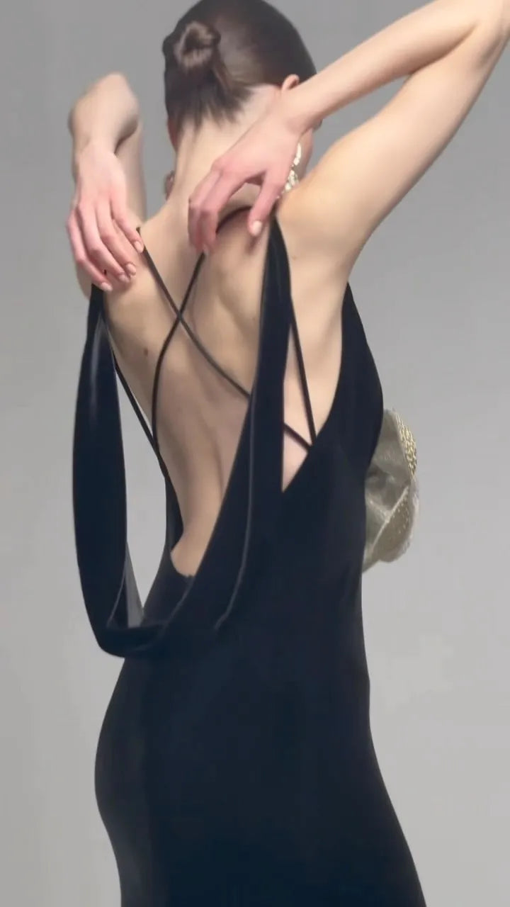 High Quality Women Sleeveless Sexy V-Neck Golden Florals Bodycon Long Dress Backless Vintage Evening Party Celebrate Dress