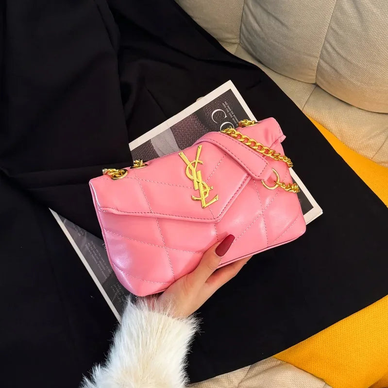 New women's chain shoulder bag, fashionable portable wallet, women's crossbody bag, casual travel handbag