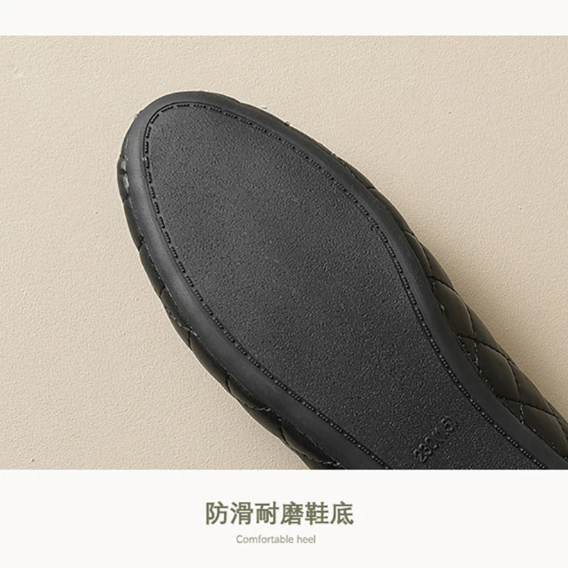 spring women's outdoor shoes Round toe design Black Mary Jane shoes Ladies casual flat shoes Work shoes Boat shoes 41-43