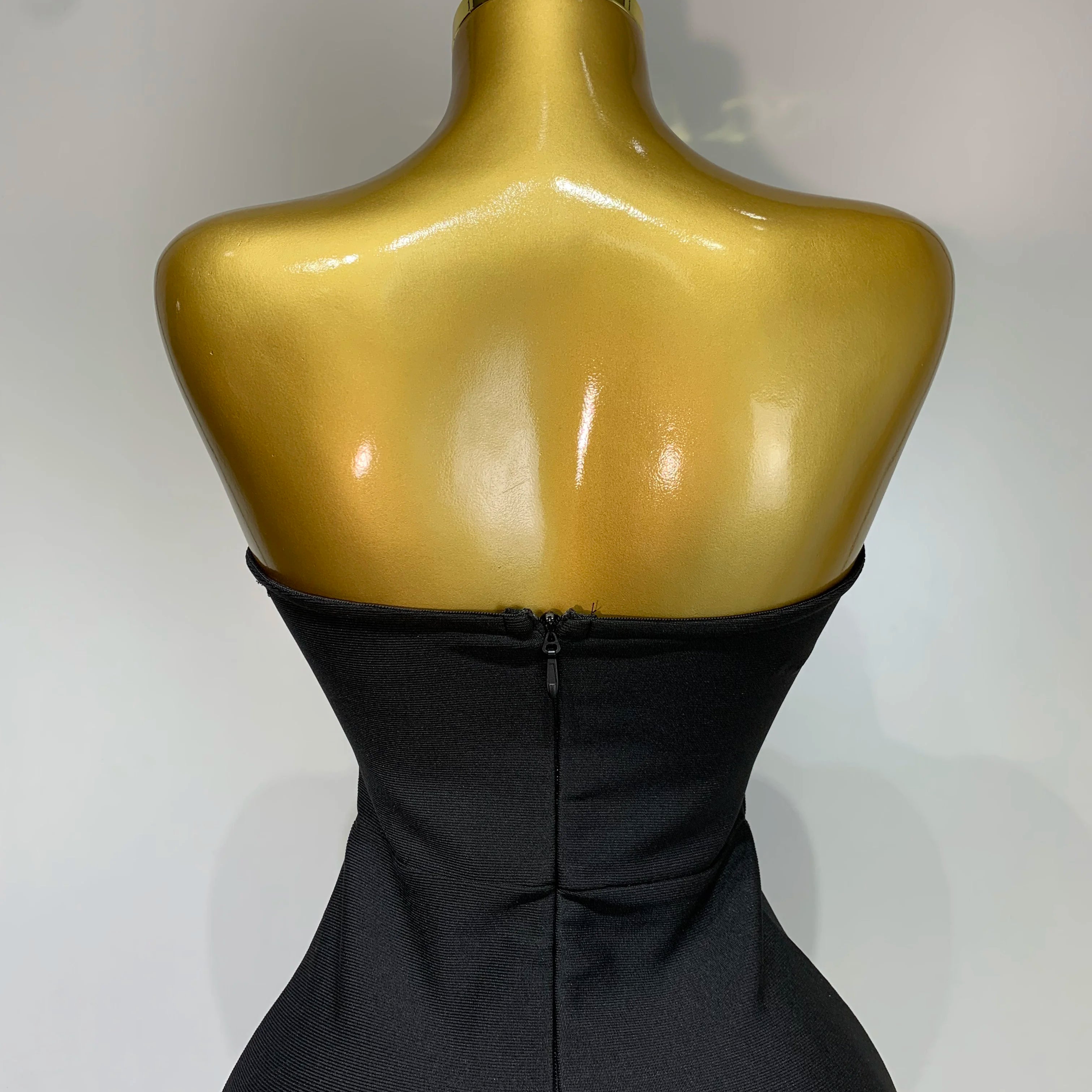 Women Sexy Strapless Colorful Crystal Bodycon Mini Bandage Dress 2025 New Spring Elegant Party Celebrate Birthday Outfit