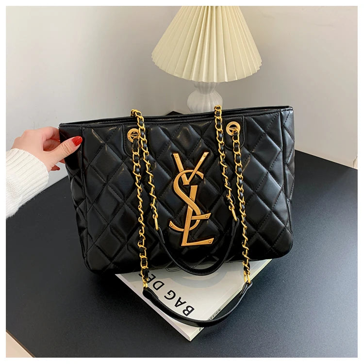 Elegant Women Designer Shoulder Bag Luxury Leather Crossbody Bag High End Tote Vintage Classic