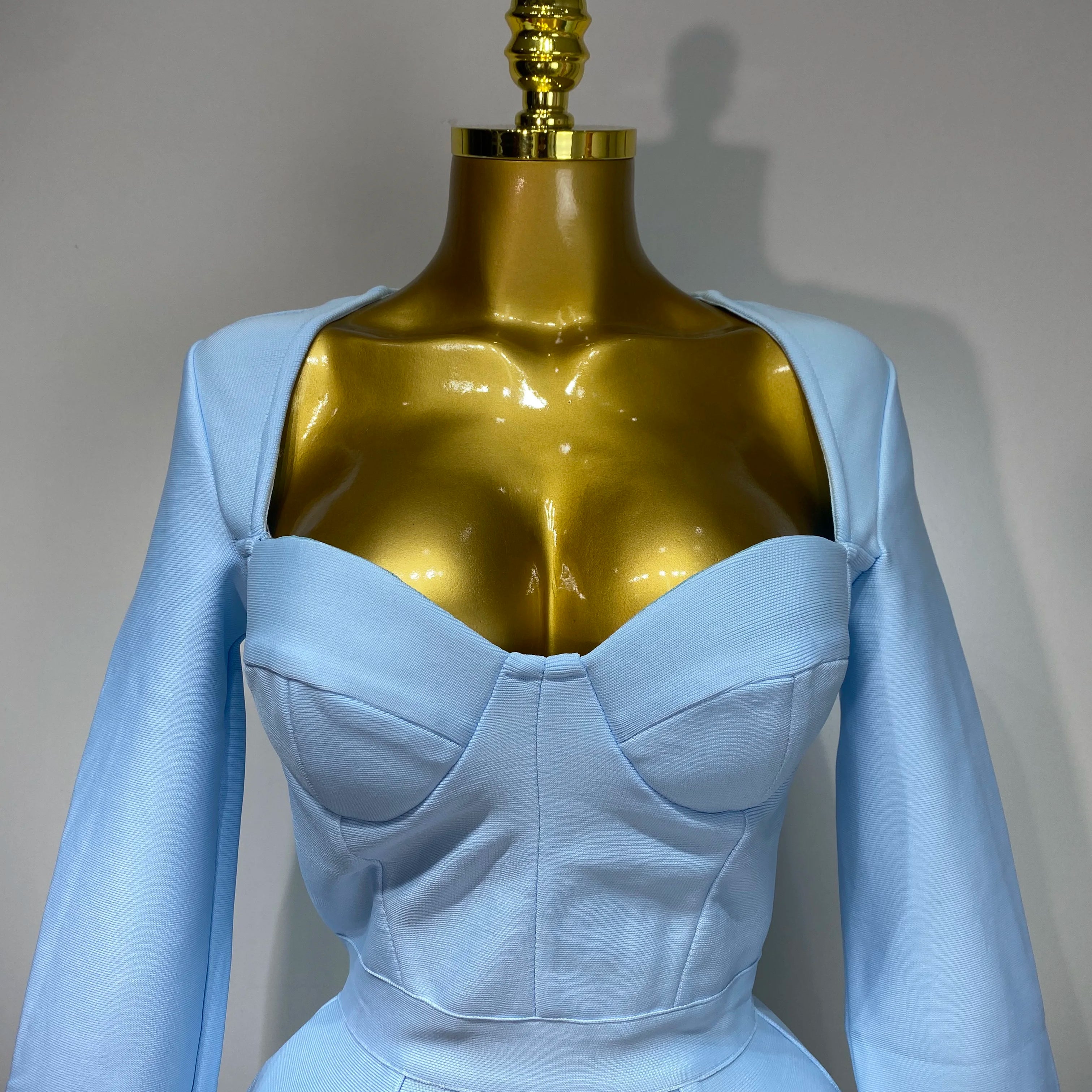 Women Fashion Sexy Long Sleeve Feathers Mini Bodycon Bandage Dress 2025 Elegant Evening Party Club Luxury Birthday Dresses